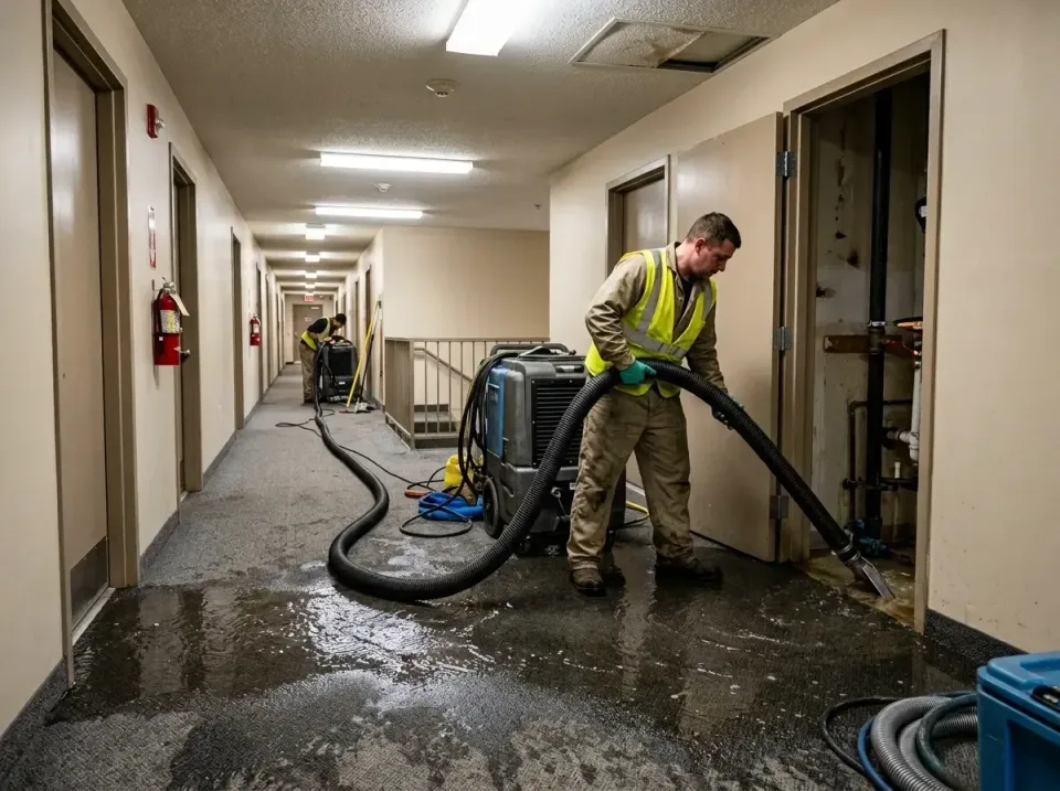 multi-unit-apartment-hallway-f-005 — frequently asked questions, Emergency Burst Pipe Water Extraction & Removal in Garland,…